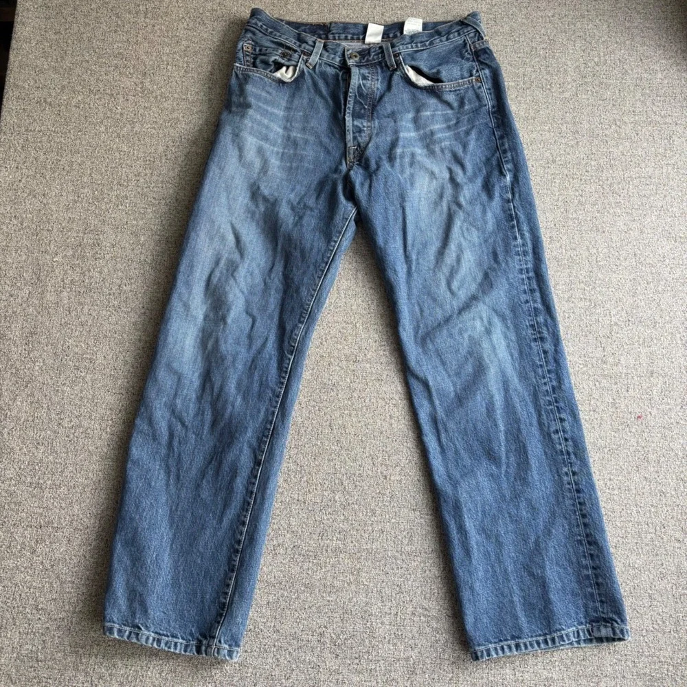 Lucky Brand Jeans Men 33x30 Dungarees American Classic Blue Made in USA Vintage